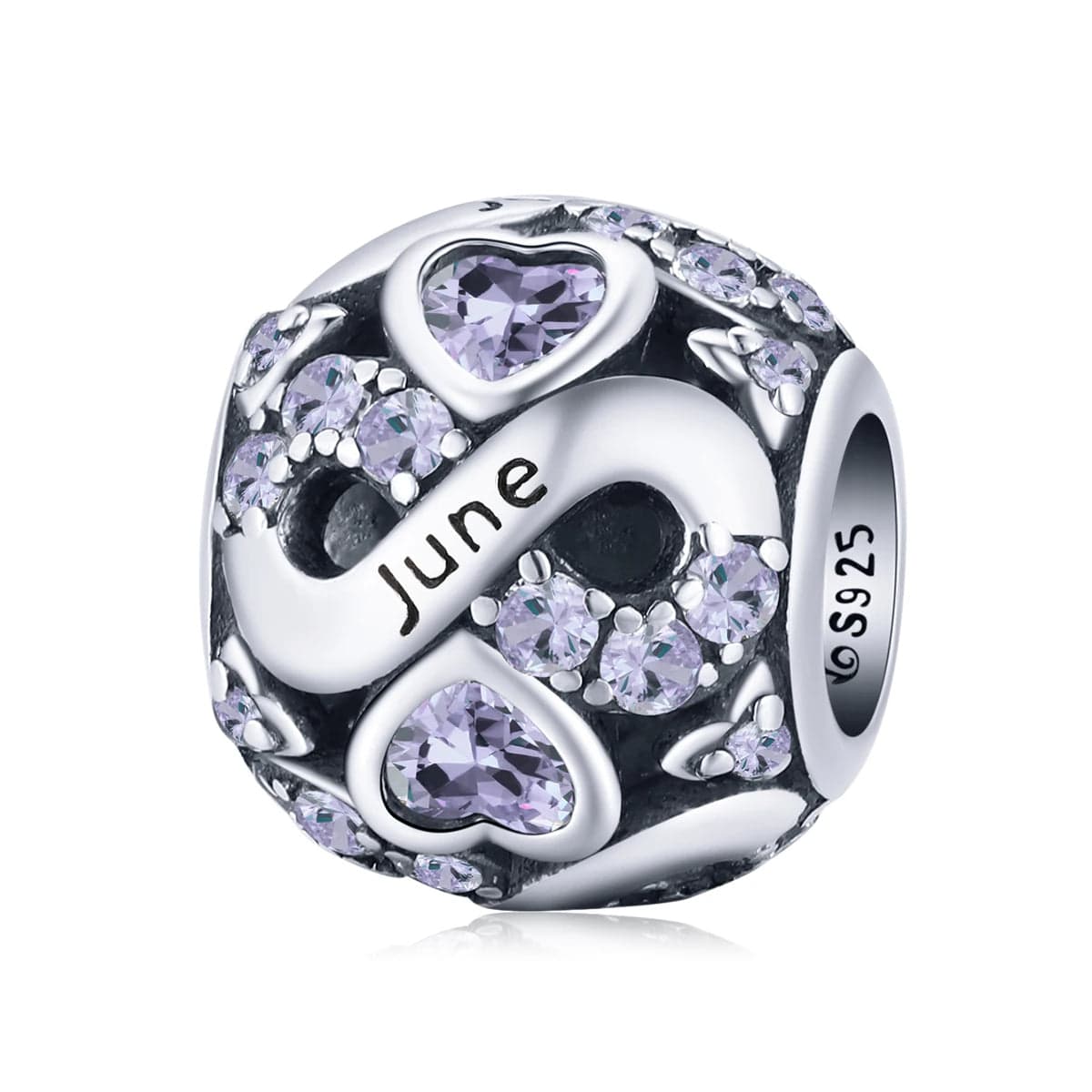 Liora Atelier Infinite Love Zircon Heart Birthstone Charms