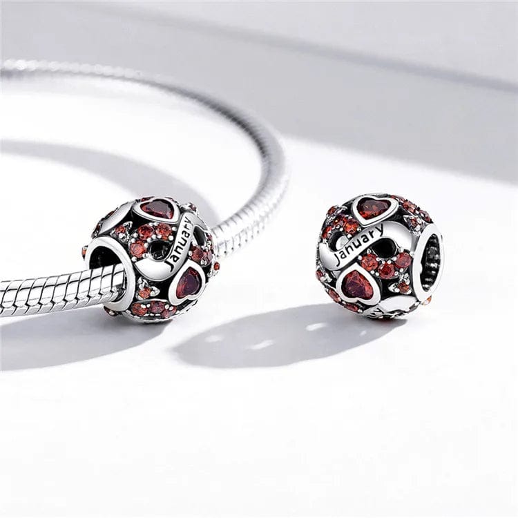 Liora Atelier Infinite Love Zircon Heart Birthstone Charms