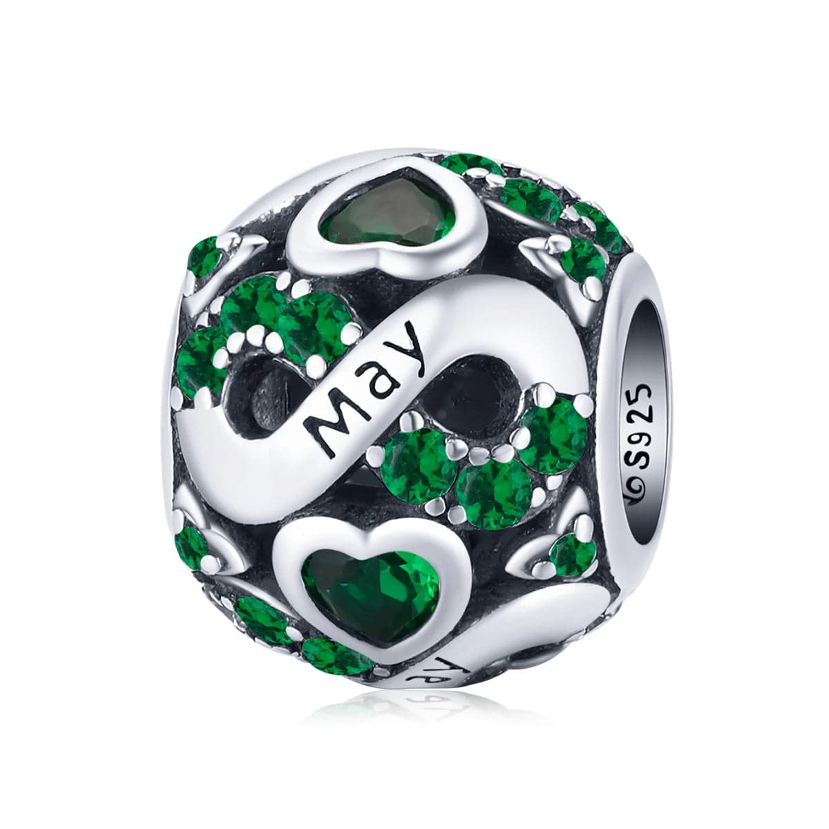 Liora Atelier Infinite Love Zircon Heart Birthstone Charms
