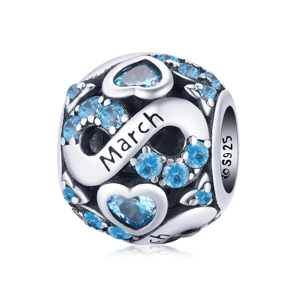 Liora Atelier Infinite Love Zircon Heart Birthstone Charms