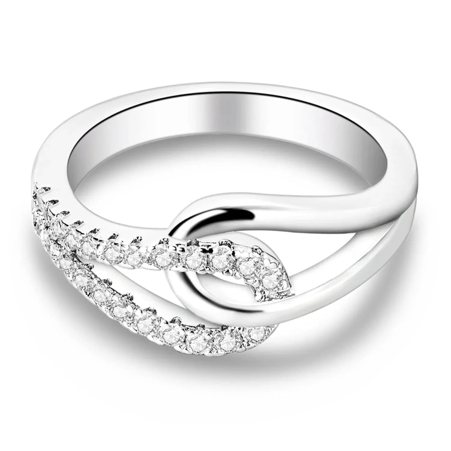 Liora Atelier Infinity Loop Ring with Crystals