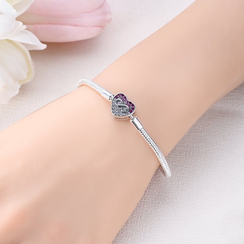 Liora Atelier Infinity Love Heart Charm Bracelet