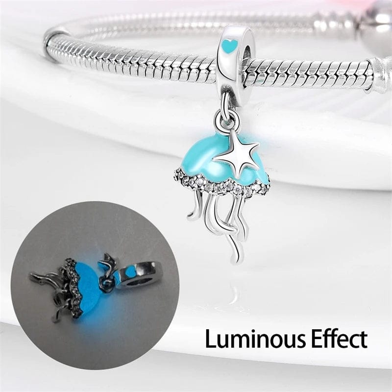 Liora Atelier Jellyfish Luminous Glow in the Dark Dangle Charm