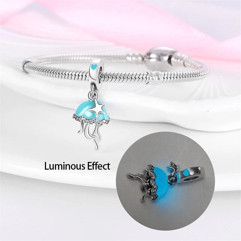 Liora Atelier Jellyfish Luminous Glow in the Dark Dangle Charm