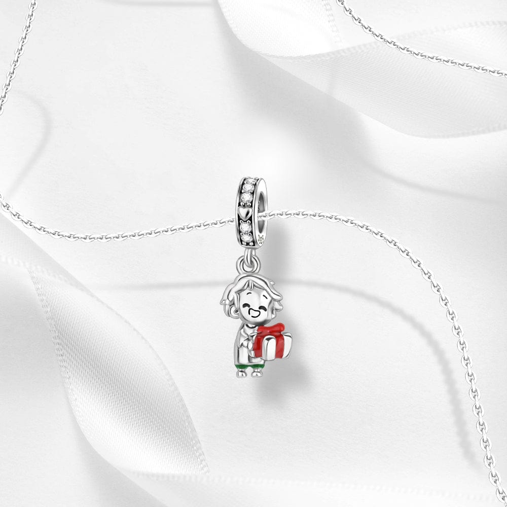 Liora Atelier Joyful Holiday Boy with Gift Pendant