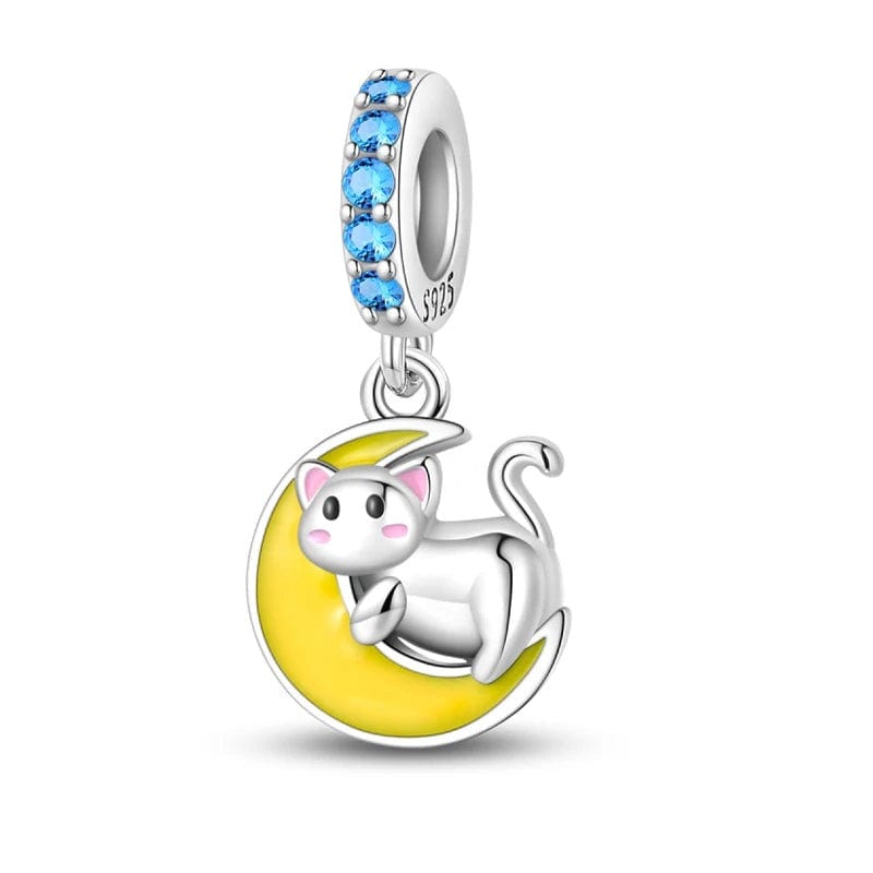 Liora Atelier Kitten on Moon Dangle Charm