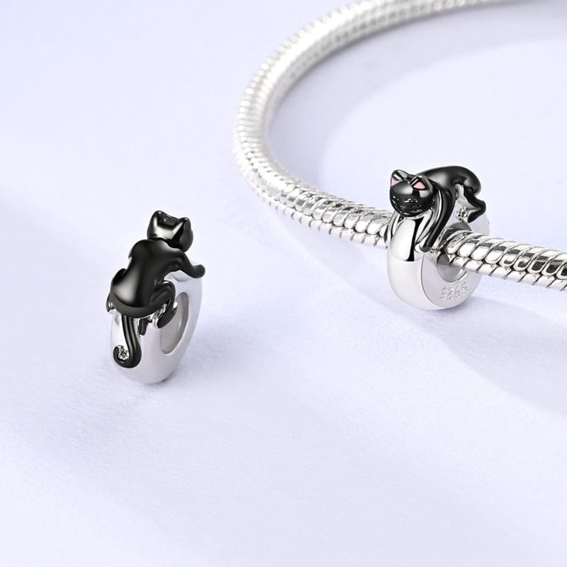 Liora Atelier Lazy Black Cat Charm