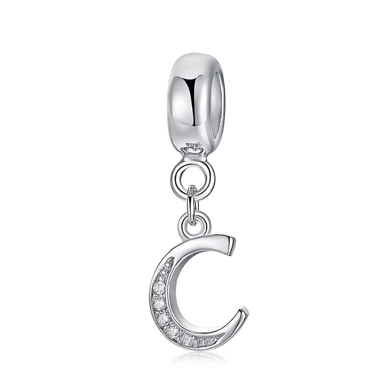 Liora Atelier Elegant Cursive Letter A~Z Alphabet Charm