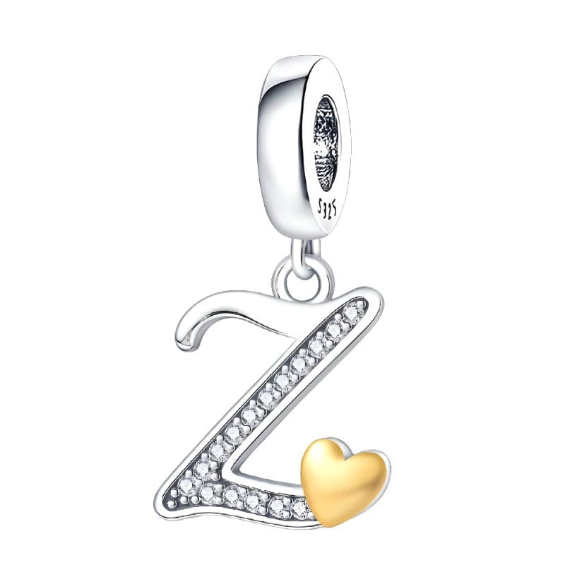 Liora Atelier Cursive Gold Heart Letter A~Z Alphabet Charm