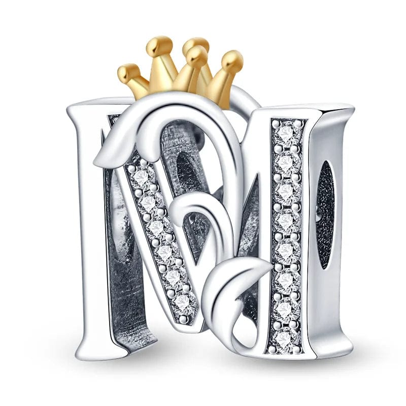 Liora Atelier Crowned Royal Letter A~Z Alphabet Charm