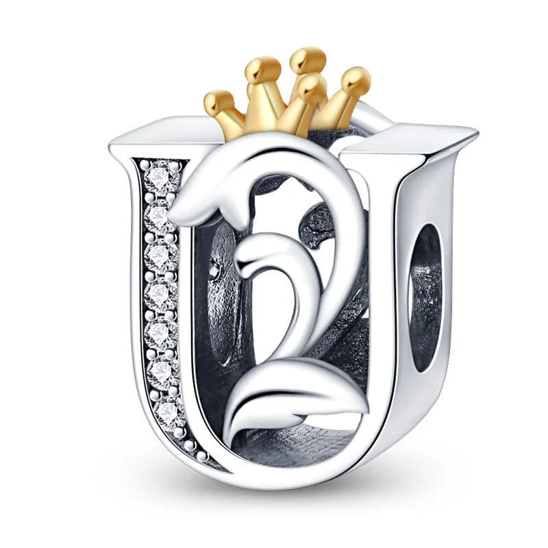 Liora Atelier Crowned Royal Letter A~Z Alphabet Charm