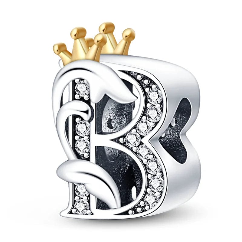 Liora Atelier Crowned Royal Letter A~Z Alphabet Charm