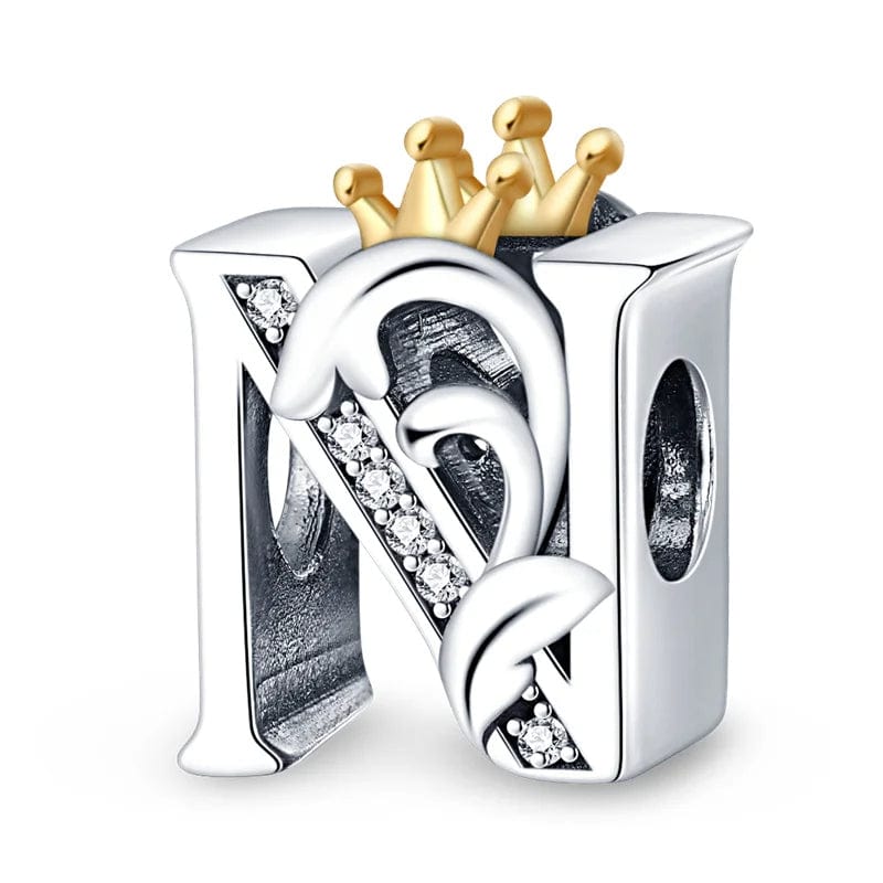 Liora Atelier Crowned Royal Letter A~Z Alphabet Charm