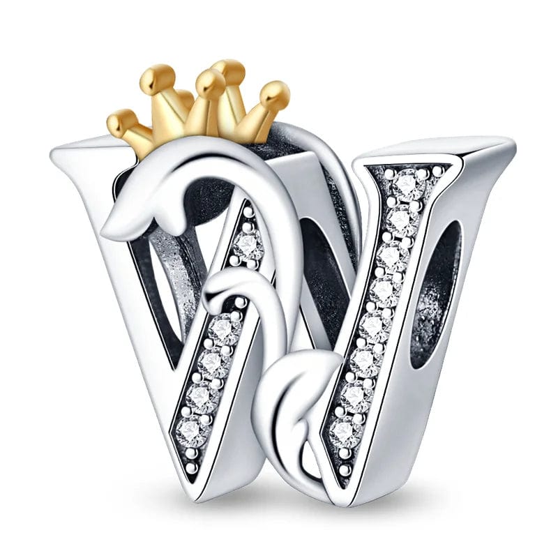 Liora Atelier Crowned Royal Letter A~Z Alphabet Charm