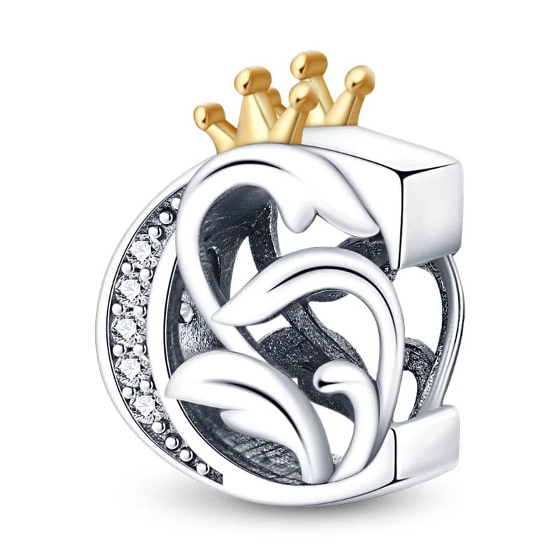 Liora Atelier Crowned Royal Letter A~Z Alphabet Charm