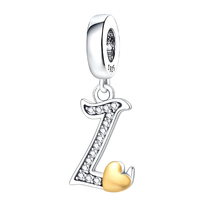 Liora Atelier Cursive Gold Heart Letter A~Z Alphabet Charm