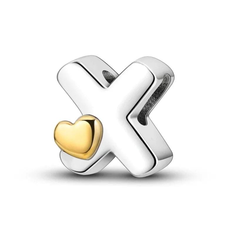 Liora Atelier Gold Heart Letter A~Z Alphabet Charm
