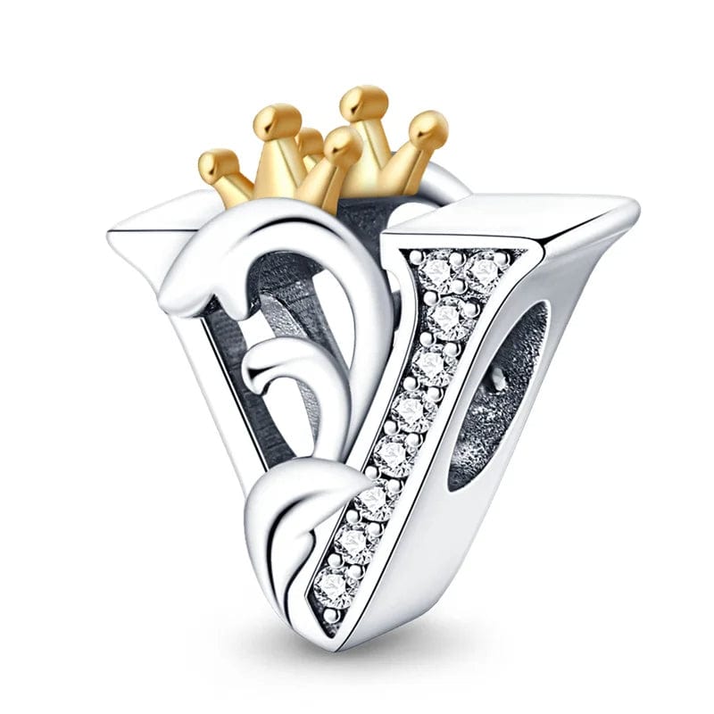 Liora Atelier Crowned Royal Letter A~Z Alphabet Charm
