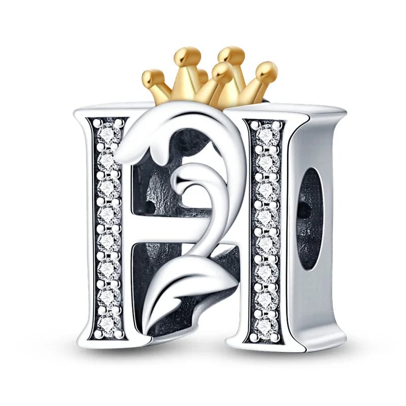 Liora Atelier Crowned Royal Letter A~Z Alphabet Charm