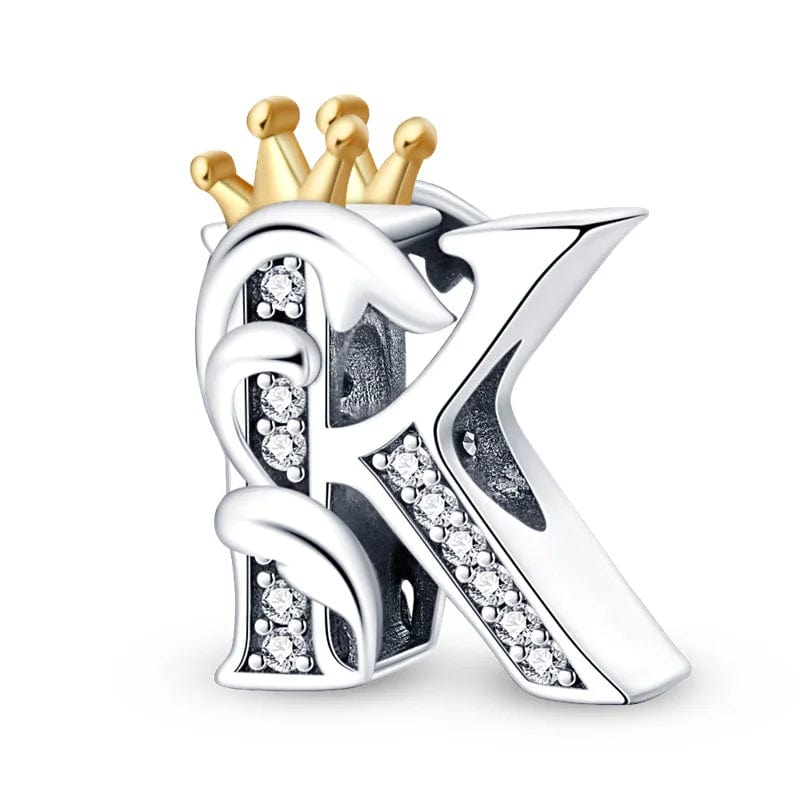 Liora Atelier Crowned Royal Letter A~Z Alphabet Charm