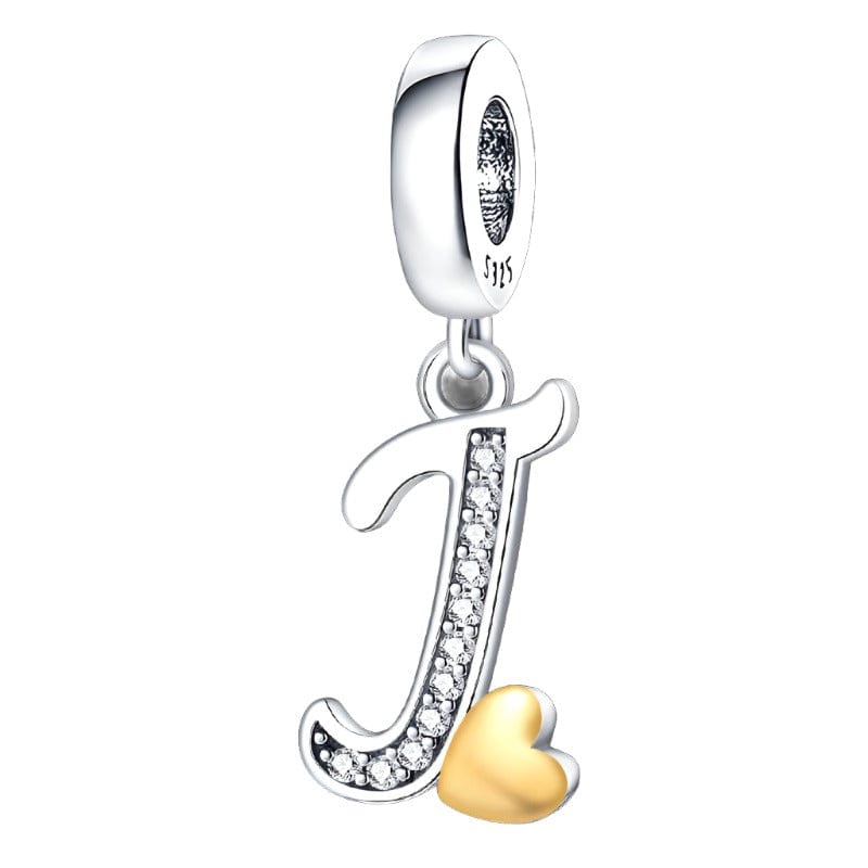Liora Atelier Cursive Gold Heart Letter A~Z Alphabet Charm