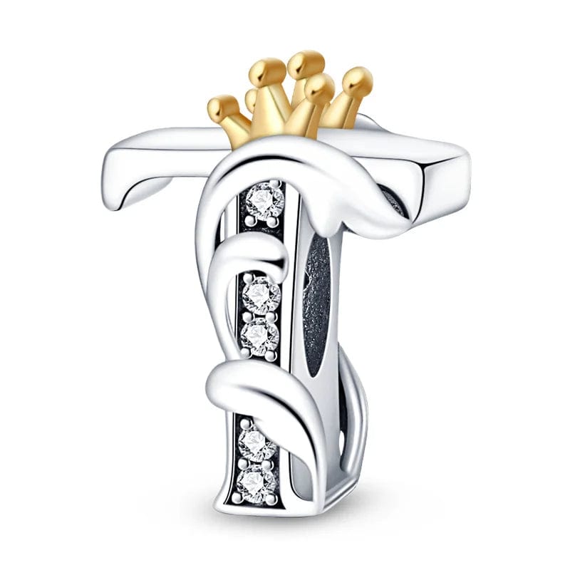 Liora Atelier Crowned Royal Letter A~Z Alphabet Charm