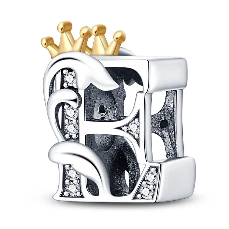 Liora Atelier Crowned Royal Letter A~Z Alphabet Charm