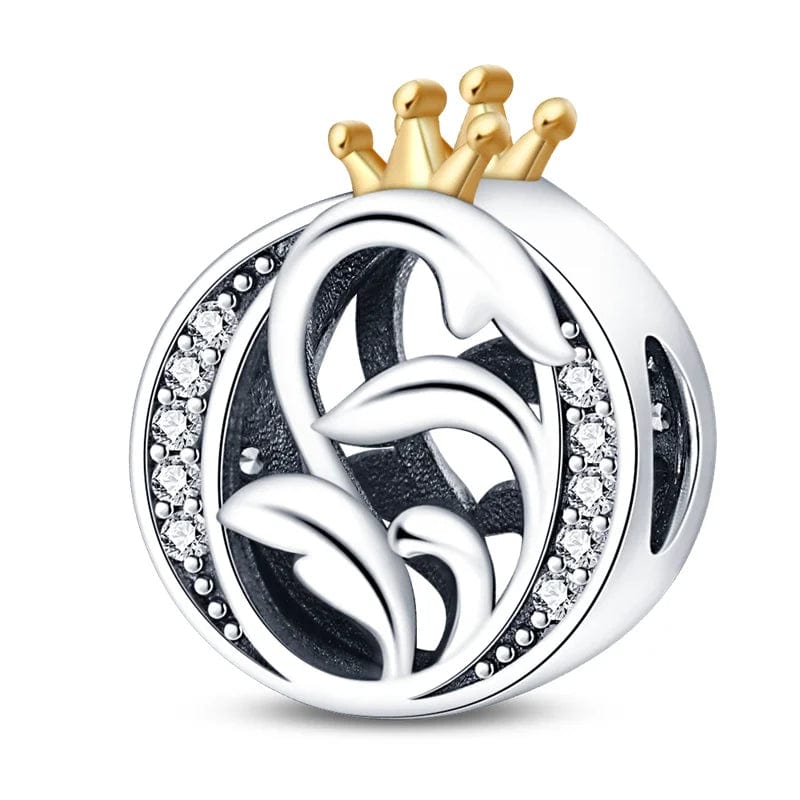 Liora Atelier Crowned Royal Letter A~Z Alphabet Charm