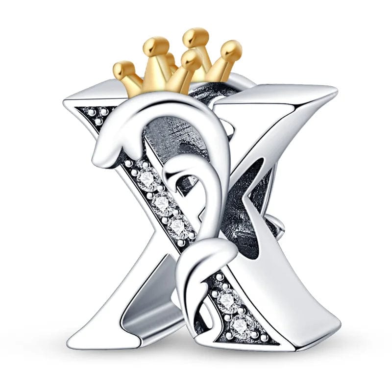 Liora Atelier Crowned Royal Letter A~Z Alphabet Charm