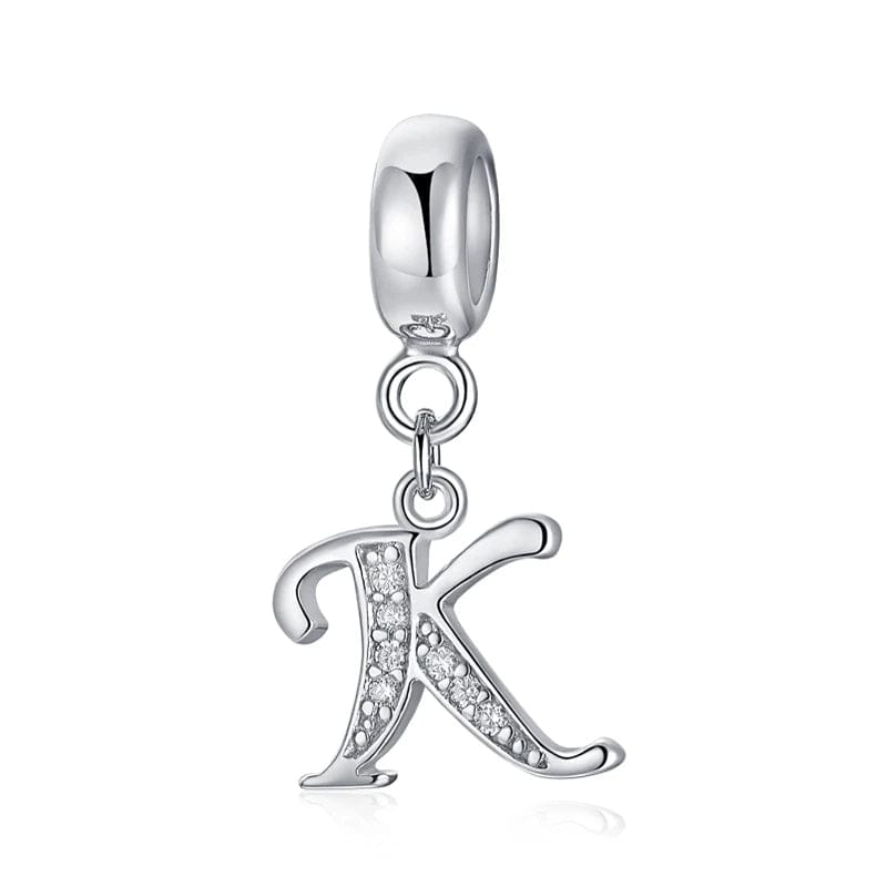 Liora Atelier Elegant Cursive Letter A~Z Alphabet Charm