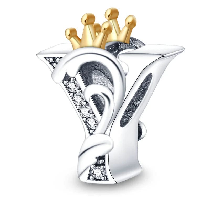 Liora Atelier Crowned Royal Letter A~Z Alphabet Charm