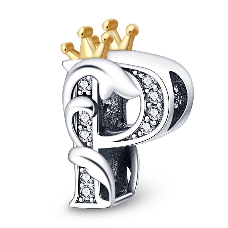 Liora Atelier Crowned Royal Letter A~Z Alphabet Charm