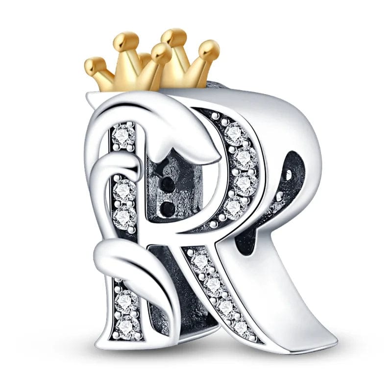 Liora Atelier Crowned Royal Letter A~Z Alphabet Charm