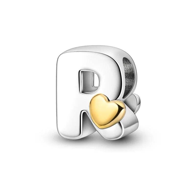 Liora Atelier Gold Heart Letter A~Z Alphabet Charm