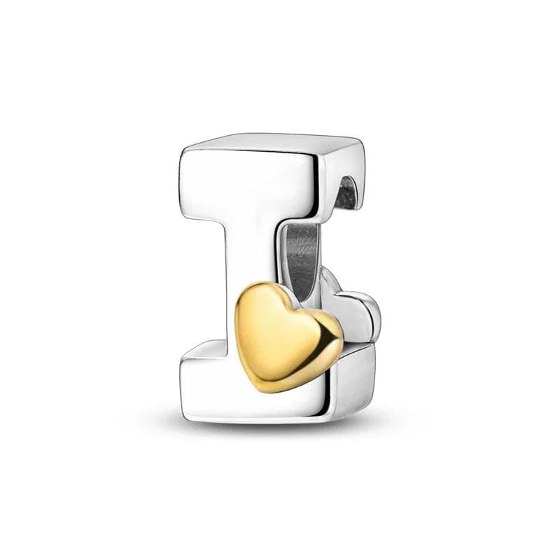 Liora Atelier Gold Heart Letter A~Z Alphabet Charm