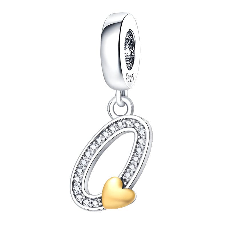 Liora Atelier Cursive Gold Heart Letter A~Z Alphabet Charm