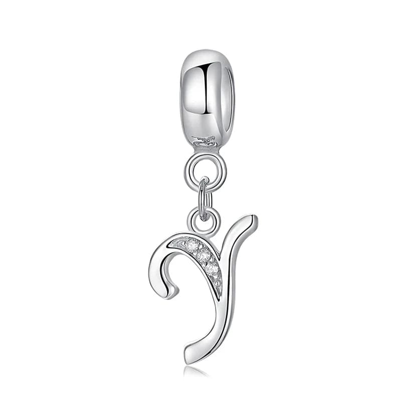 Liora Atelier Elegant Cursive Letter A~Z Alphabet Charm