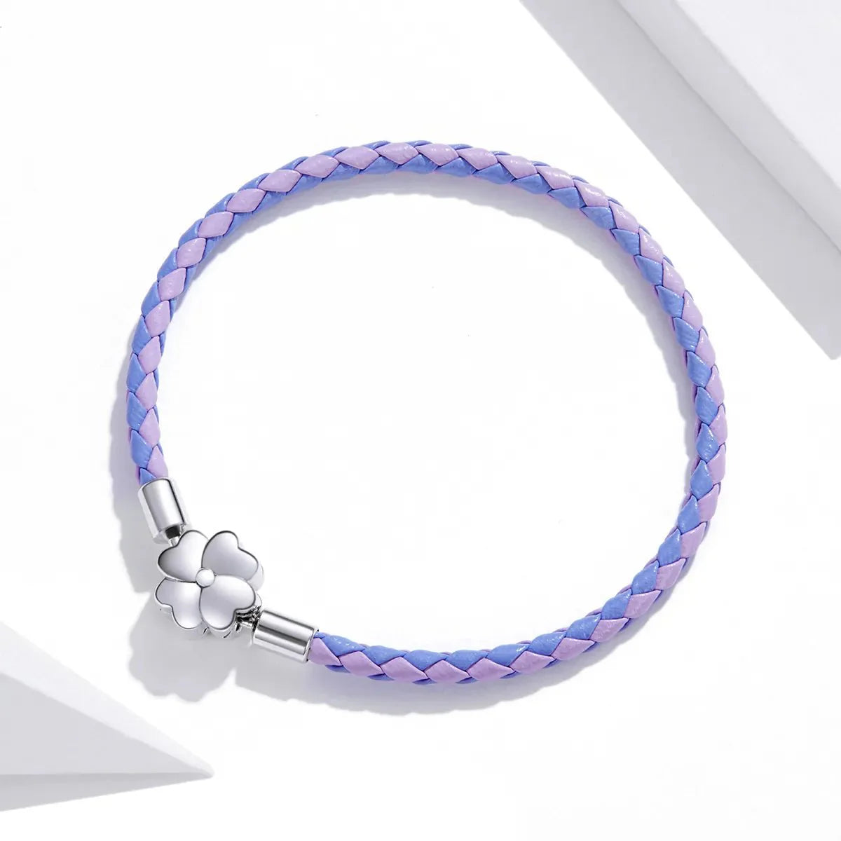 Liora Atelier Lucky Clover Leather Charm Bracelet