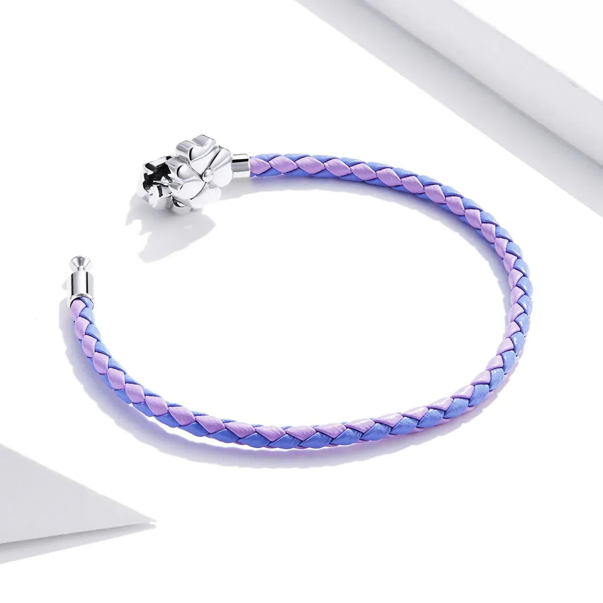 Liora Atelier Lucky Clover Leather Charm Bracelet