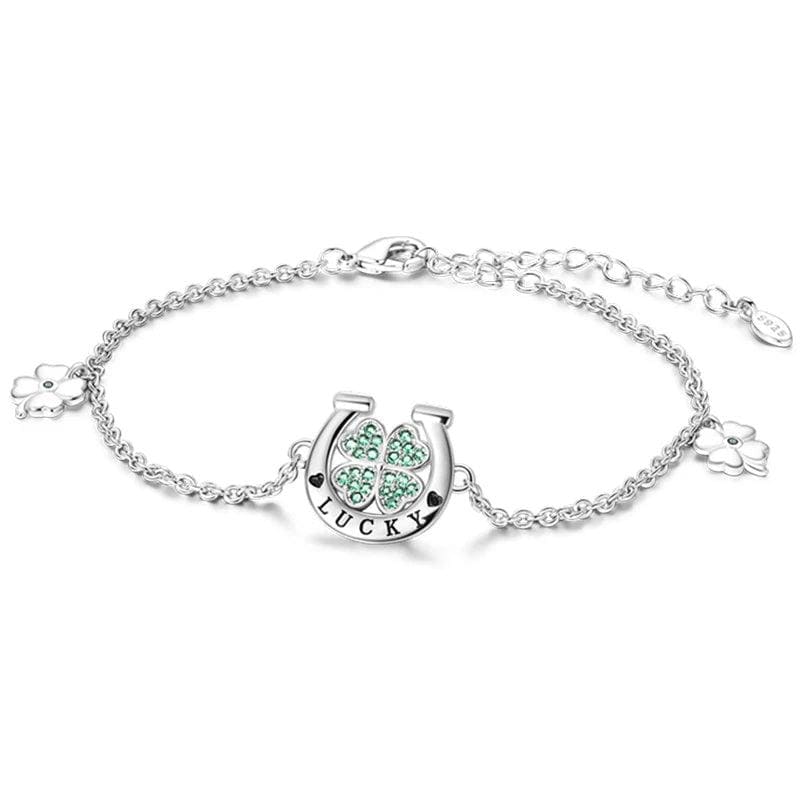 Liora Atelier Lucky Horseshoe Clover Charm Bracelet