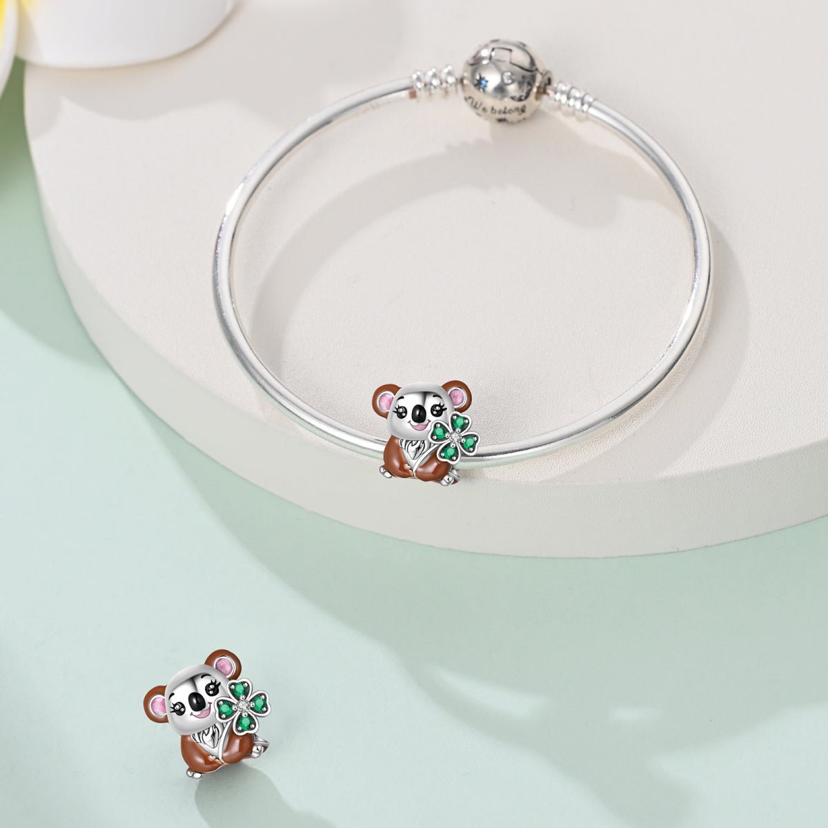 Liora Atelier Lucky Koala with Shamrock Charm