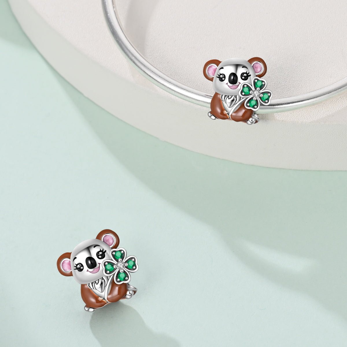 Liora Atelier Lucky Koala with Shamrock Charm