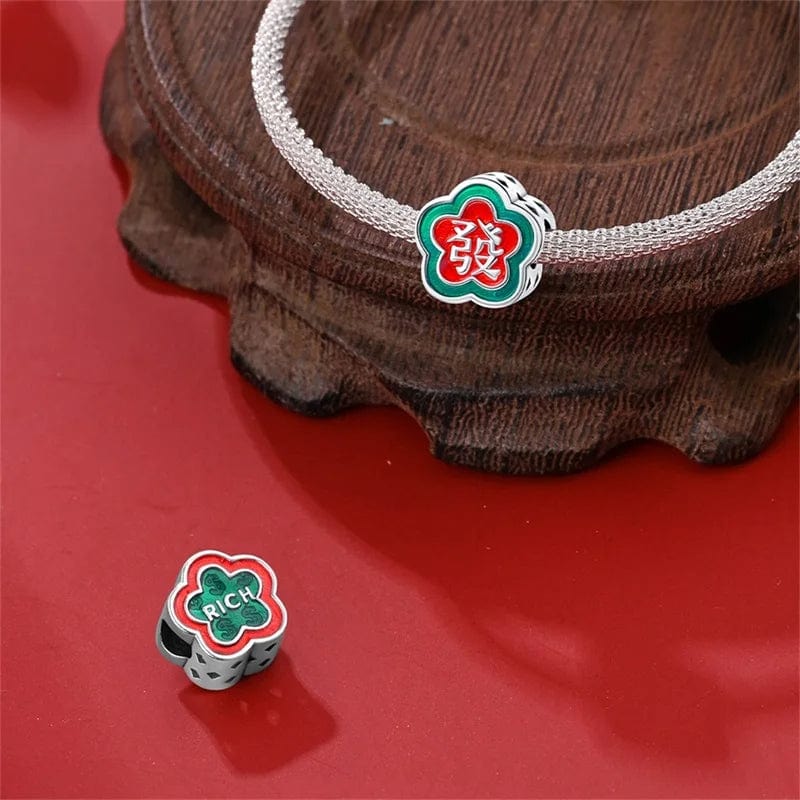 Liora Atelier Lucky Mahjong Flower Charm