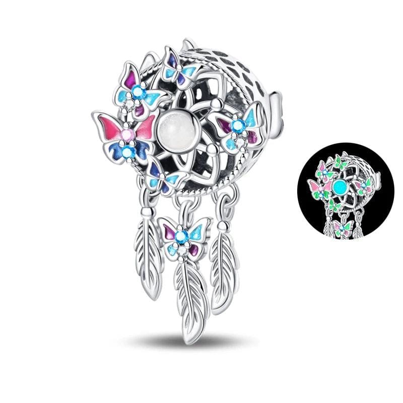 Liora Atelier Luminous Butterflies Dreamcatcher Dangle Charm