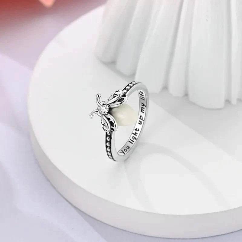 Liora Atelier Luminous Glow - in - the - dark Firefly Band Ring