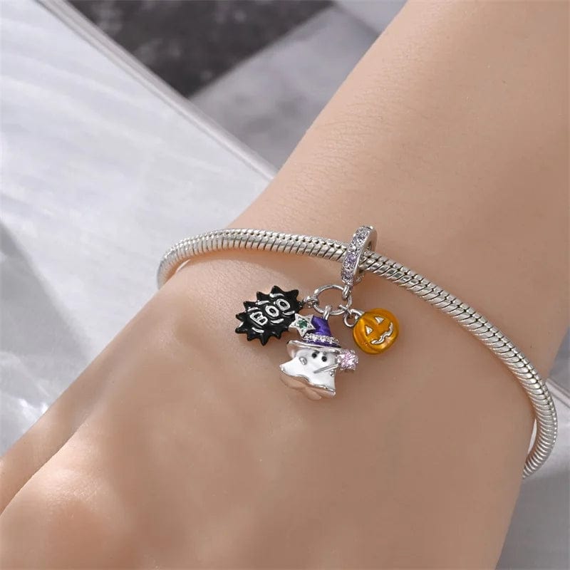 Liora Atelier Luminous Halloween Charm, Witchy Ghost and Pumpkin Delight