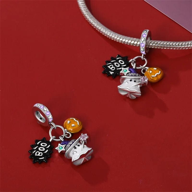 Liora Atelier Luminous Halloween Charm, Witchy Ghost and Pumpkin Delight