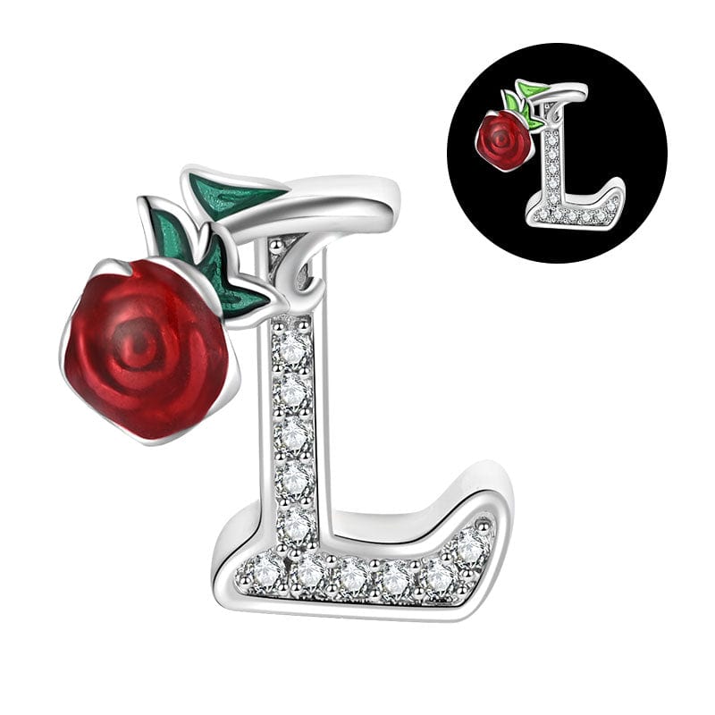 Liora Atelier Luminous Rose Letter A~Z Alphabet Charm