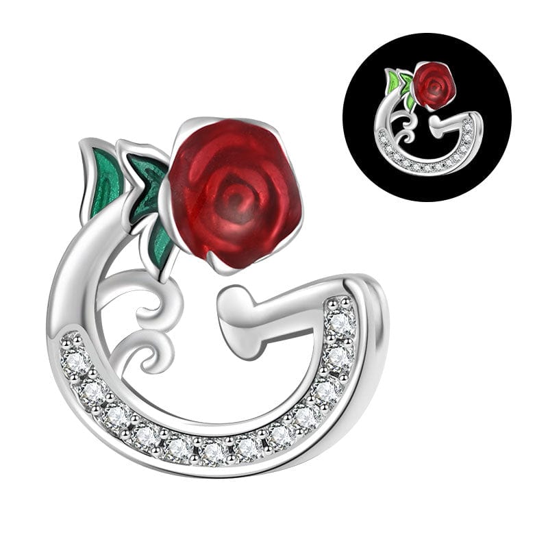 Liora Atelier Luminous Rose Letter A~Z Alphabet Charm