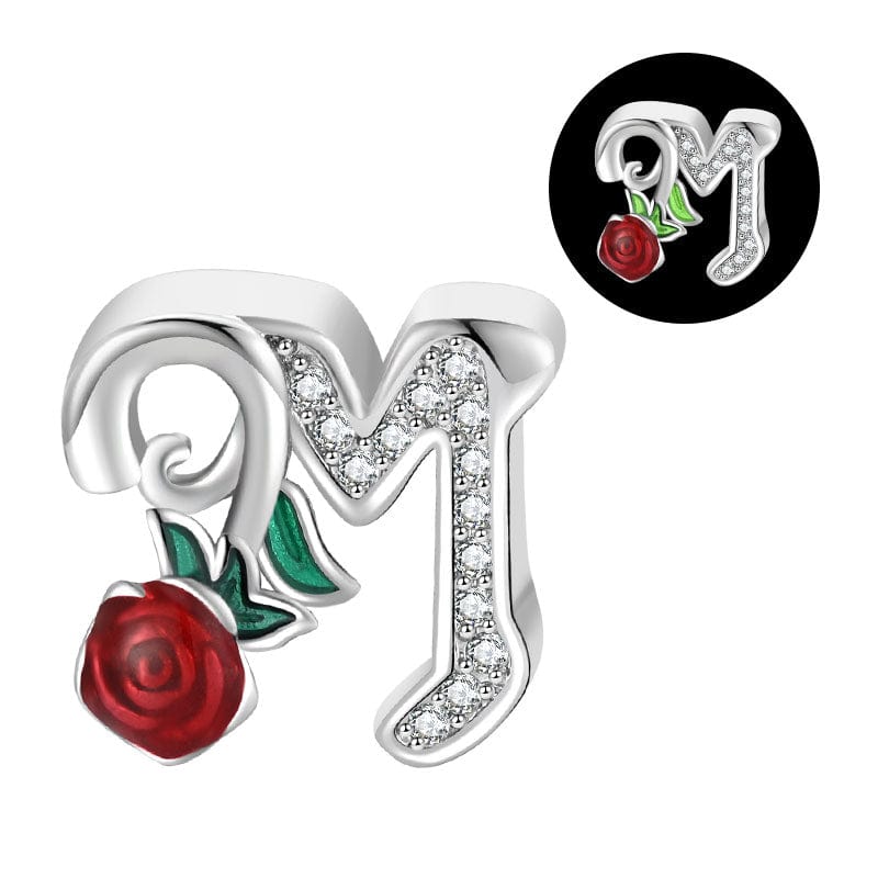 Liora Atelier Luminous Rose Letter A~Z Alphabet Charm